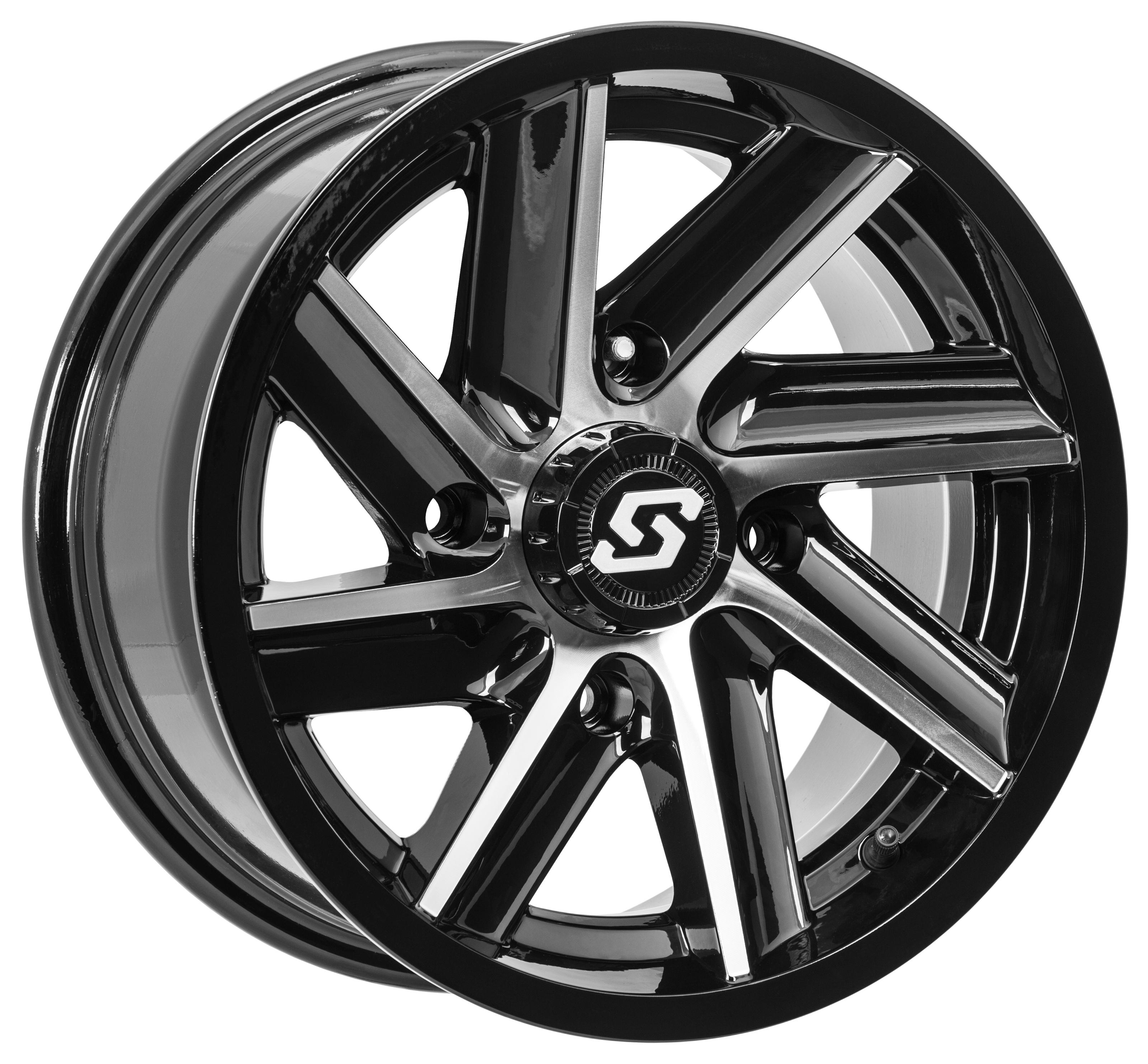 Chopper Wheel Machined Black 4/137 14X7 5+2 - Click Image to Close