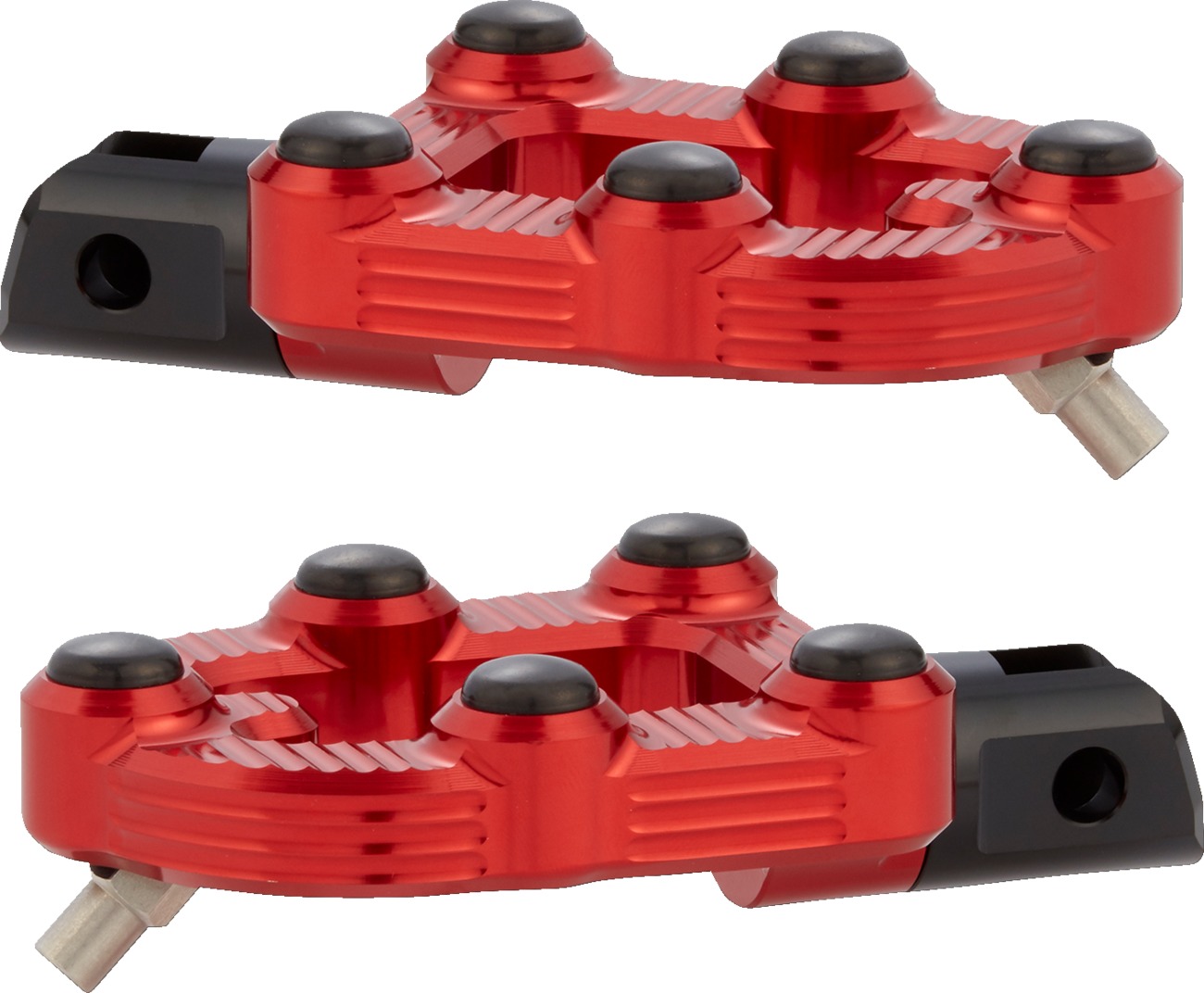 MX Footpegs - Mx Foot Pegs No Mounts Red - Click Image to Close