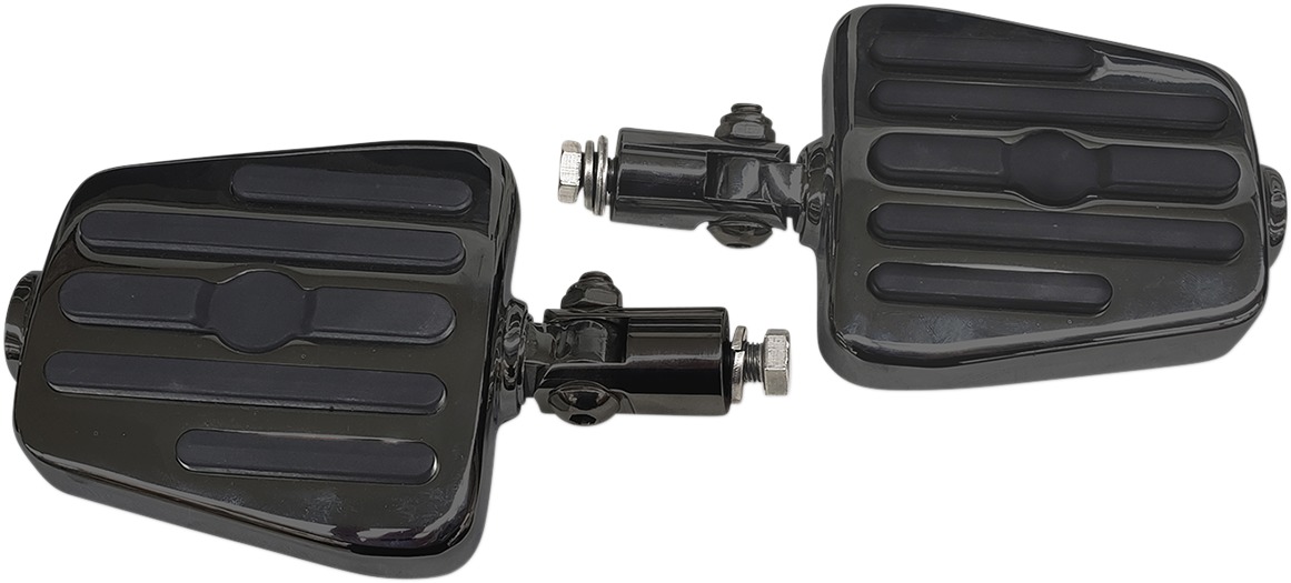 Mini Driver Floorboards Black 3/8" Mounting Bolts - Click Image to Close