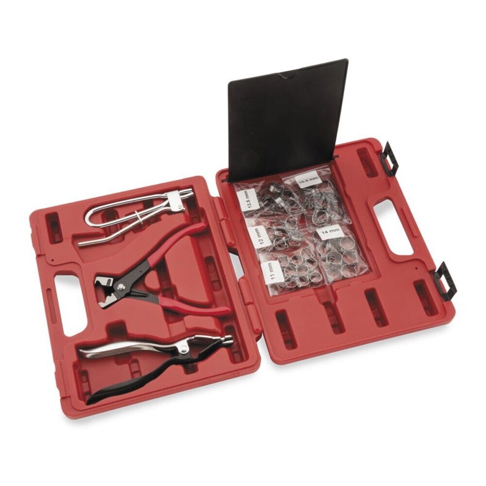 BikeMaster Fuel Line & Oil Line Tool Kit w/ Stepless Clamps - Click Image to Close