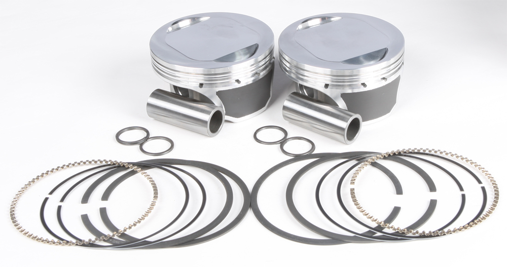 Forged Piston Kit TC88 to 95CI 9.25:1 +.010 - Click Image to Close