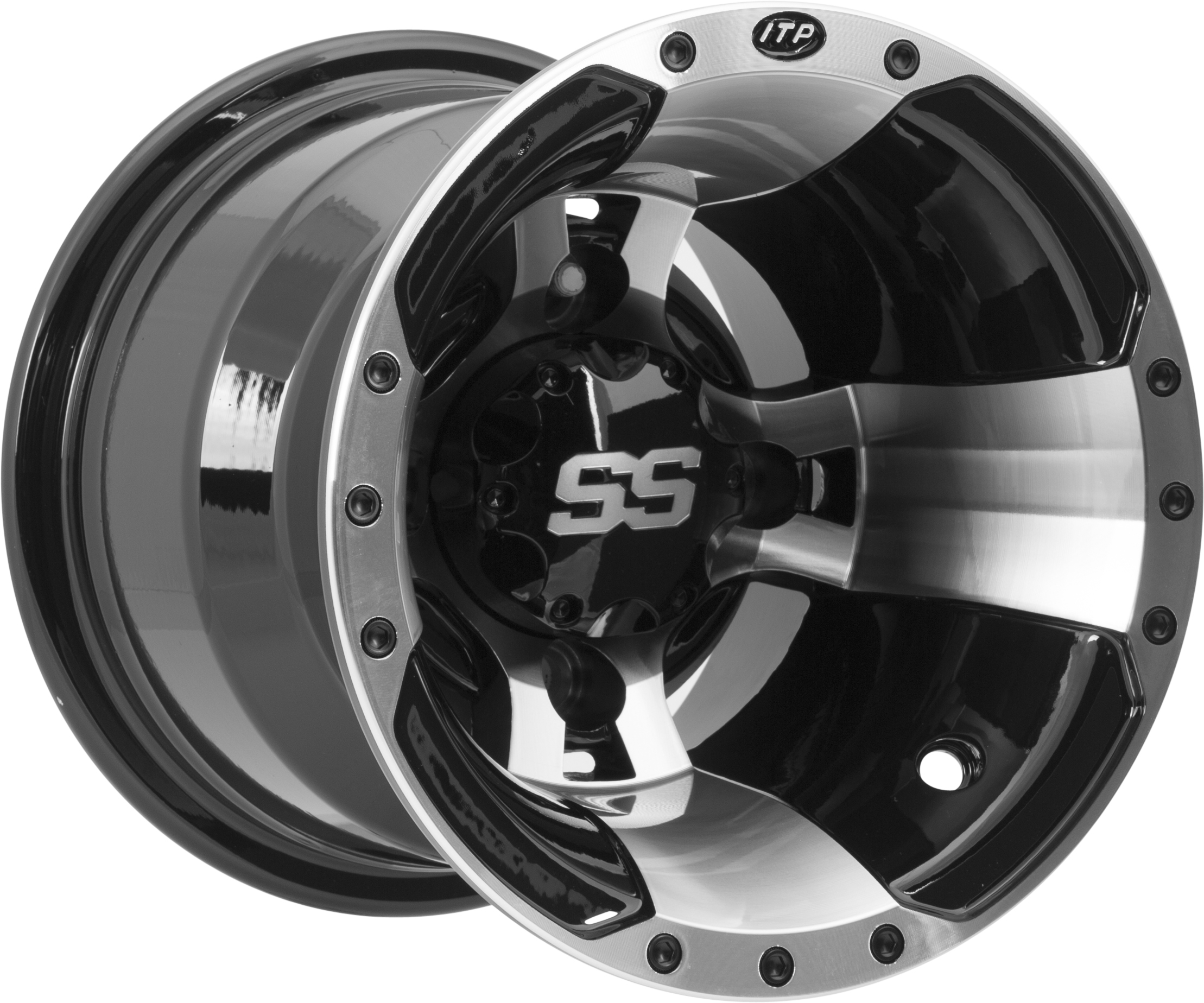 SS112 MACHINED WHEEL 10X8 4/110 3+5 - Click Image to Close