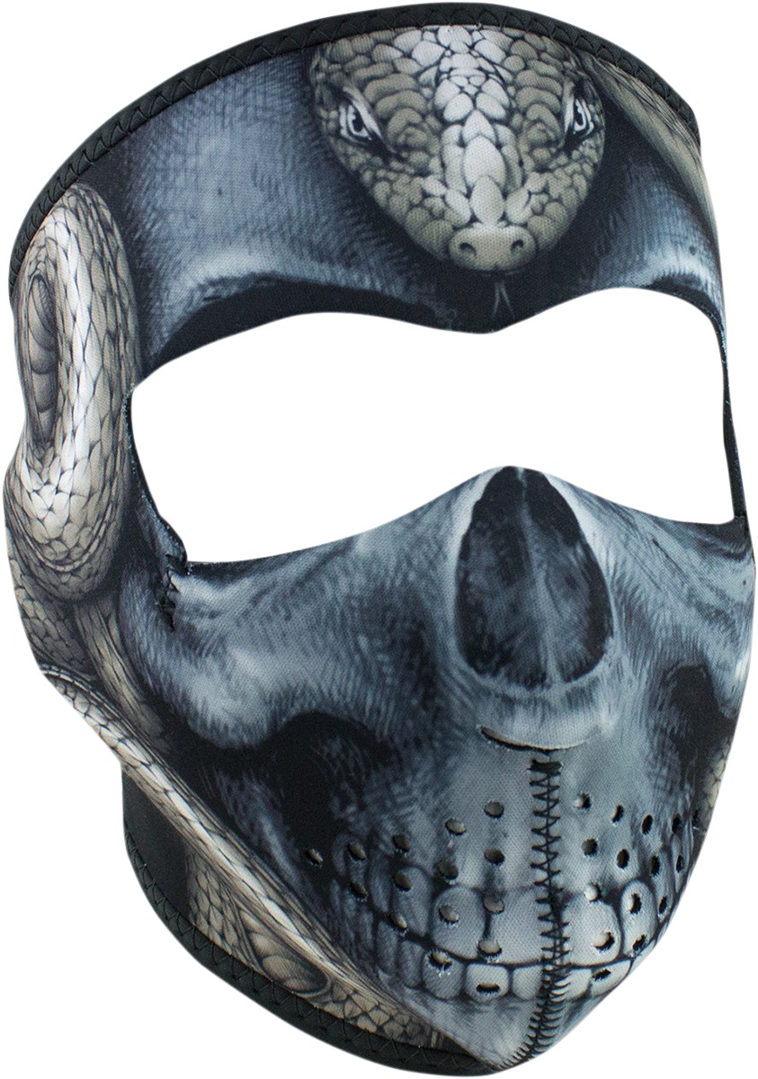 Full-Face Neoprene Mask - Neo Full Mask Snake Skull - Click Image to Close