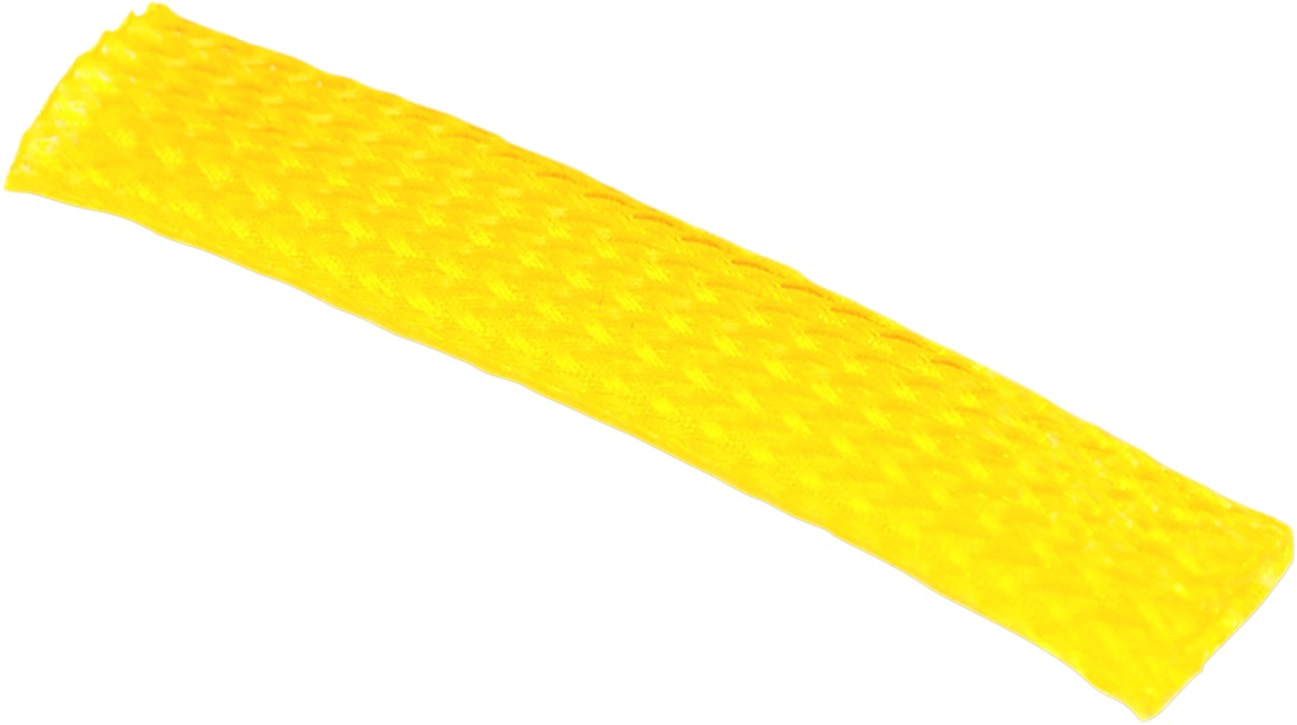 Braided Flex Sleeving 10ft. Section (3/8in. ID) - Yellow - Click Image to Close