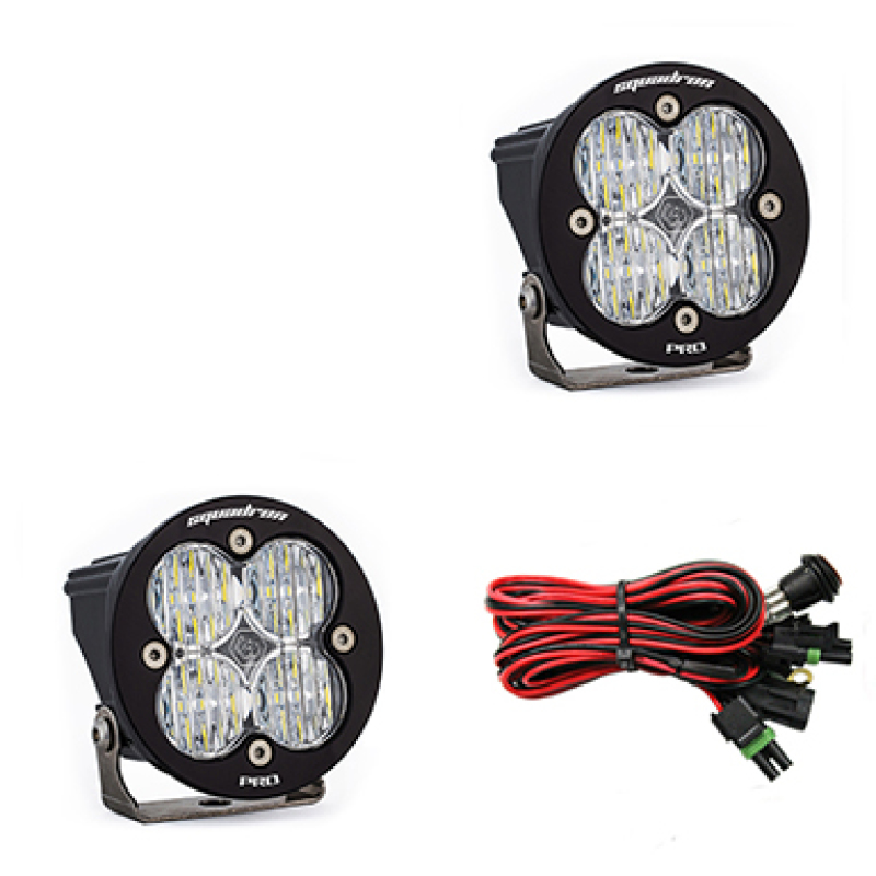 Squadron R Pro Wide Cornering Pair LED Light Pods - Clear - Click Image to Close