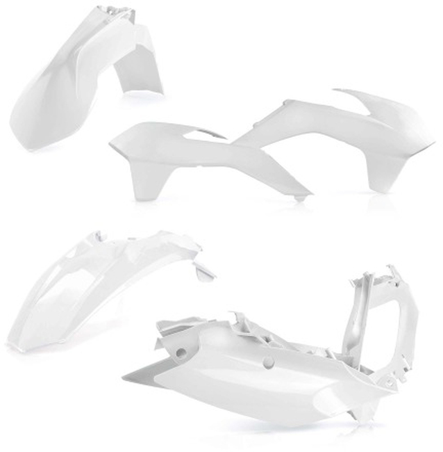 White Plastic Kit - For 14-16 KTM XCW XCFW EXCF - Click Image to Close