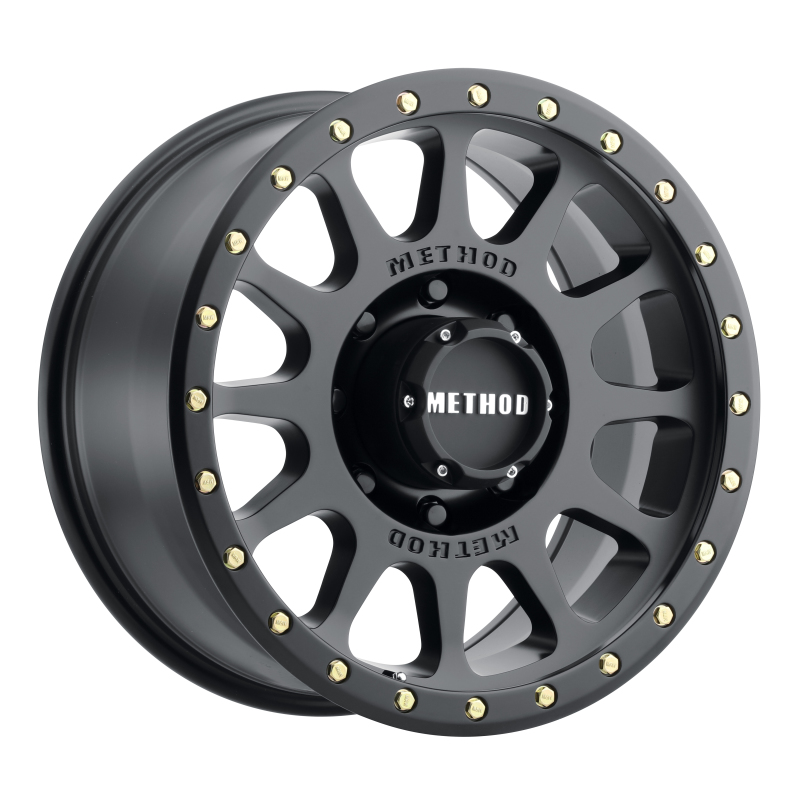 MR305 NV 20x10 -18mm Offset 8x170 130.81mm CB Matte Black Wheel - Click Image to Close