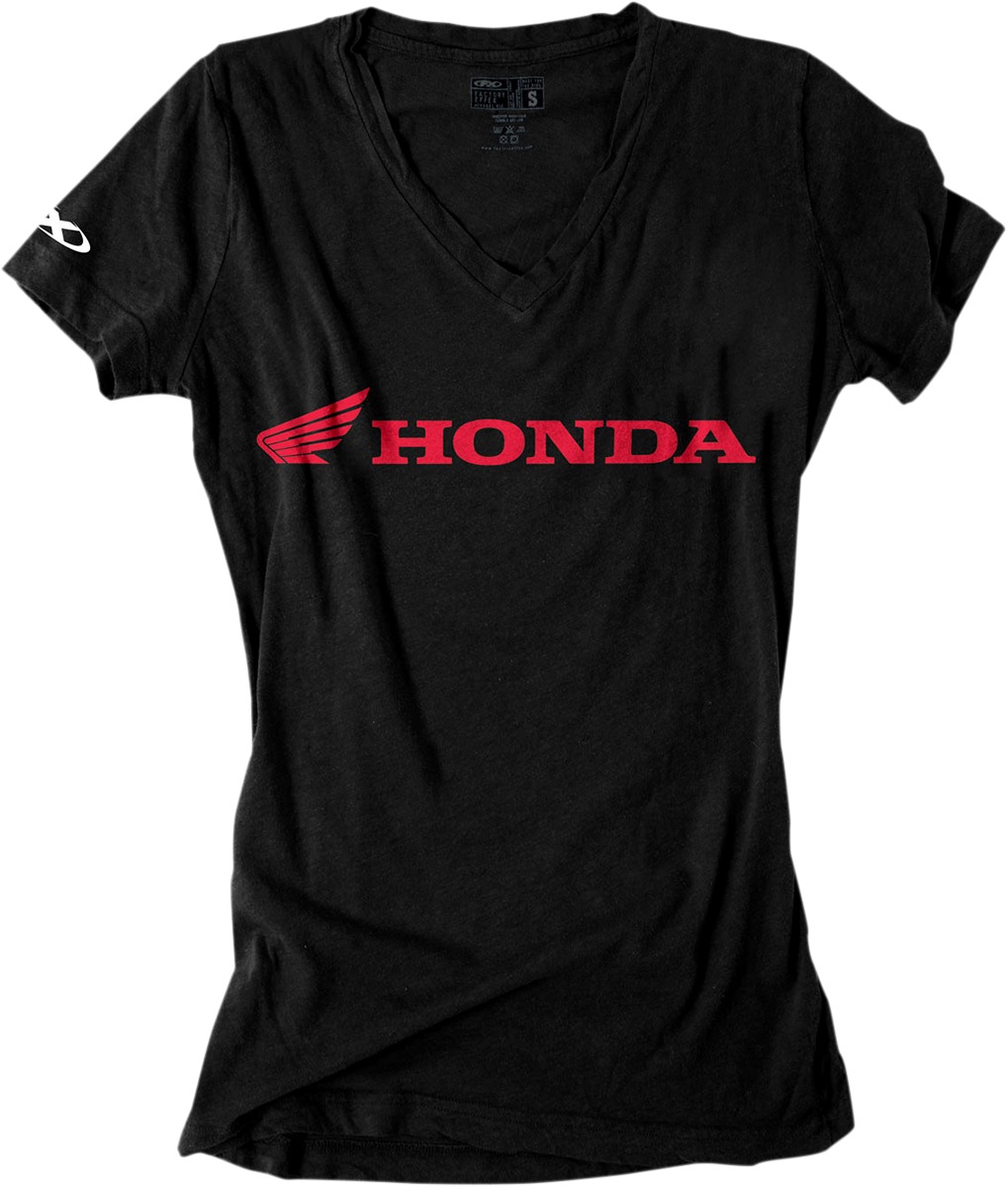 Women's Honda Horizontal Tee - Honda Horizontal Tee Blk Wmd - Click Image to Close