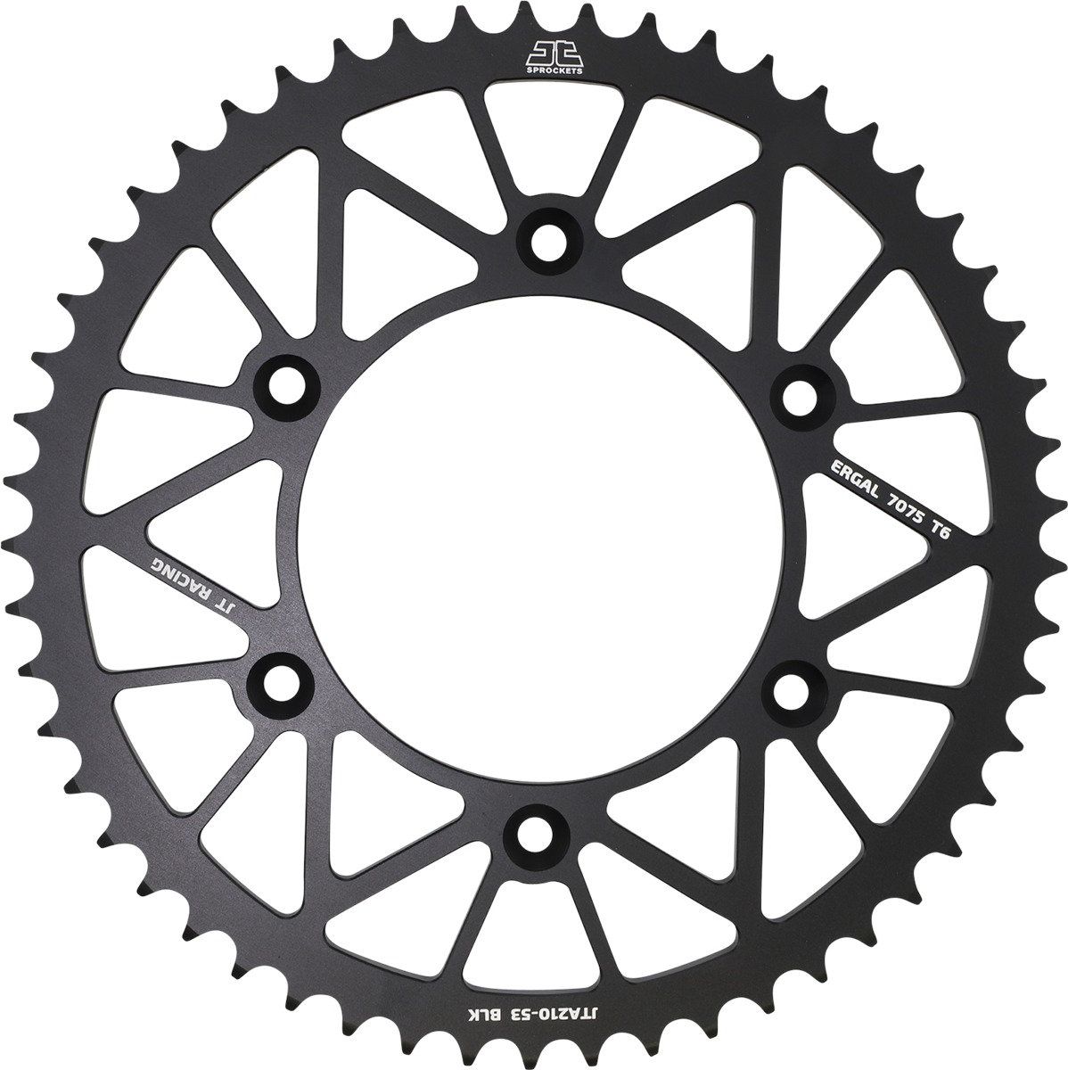 Black Aluminum Rear Sprocket - 53 Tooth 520 - For Honda CR/F XR & Beta RR - Click Image to Close