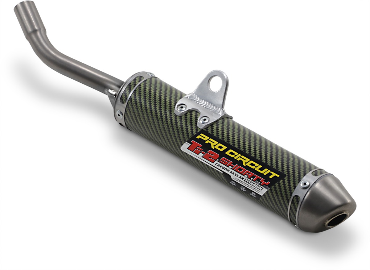 Ti-2 Shorty Carbon Slip On Exhaust Silencer - For 19-21 Yamaha YZ85 - Click Image to Close