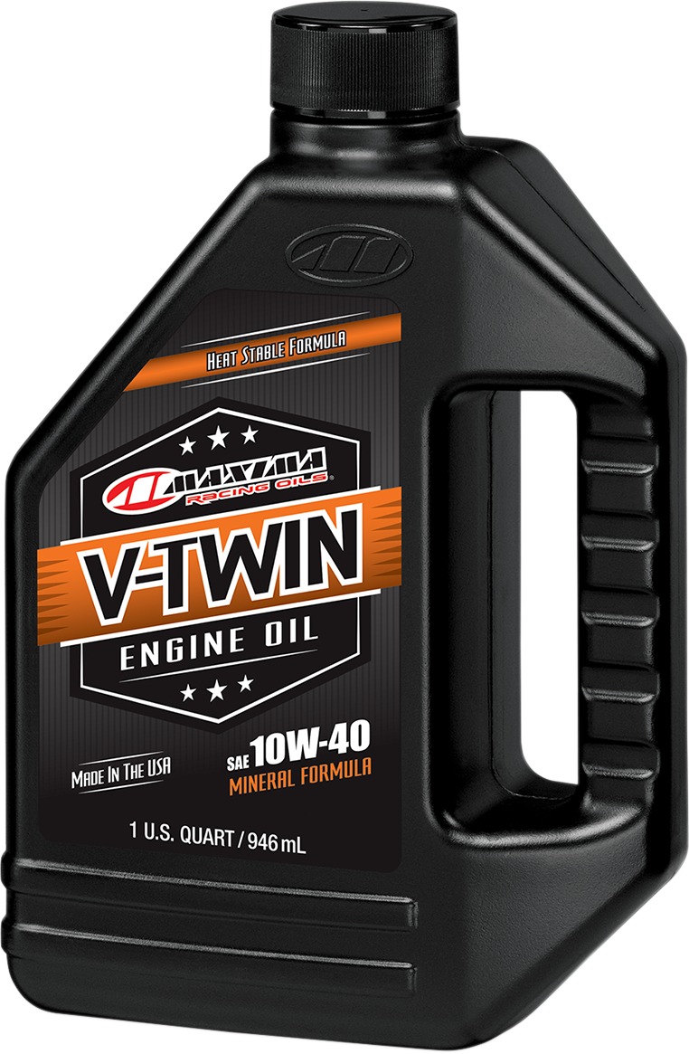 V-Twin Mineral Engine Oil - V-Twin Mineral 10W40 Qt - Click Image to Close