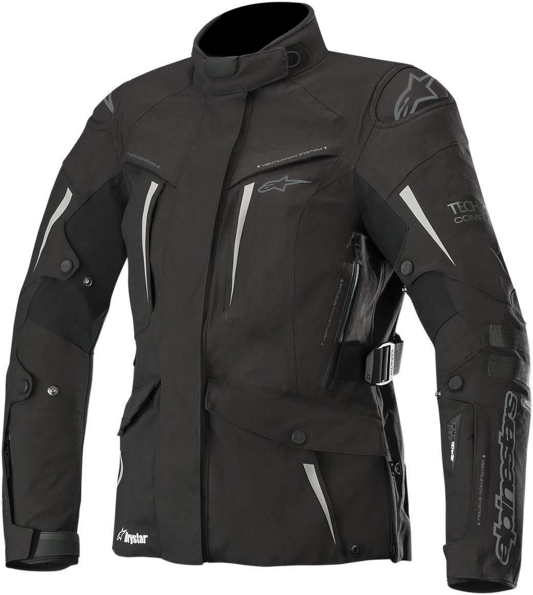 Women's Yaguara Drystar Street Riding Jacket Black US Large - Click Image to Close