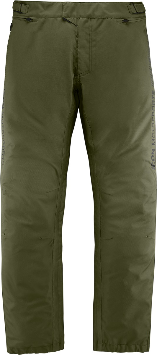 ICON PDX3 Overpant Men's XS Olive - Waterproof overpants for street riding - Click Image to Close