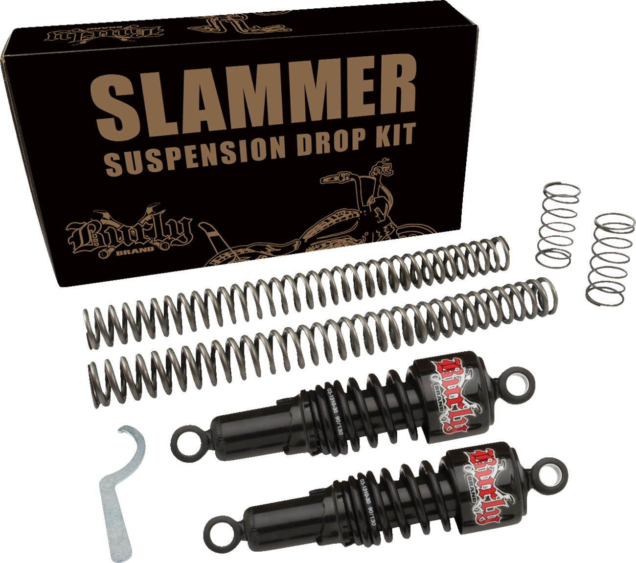 Slammer Shock Kit for Rebel - Burly Slammer Kit - Black - Click Image to Close