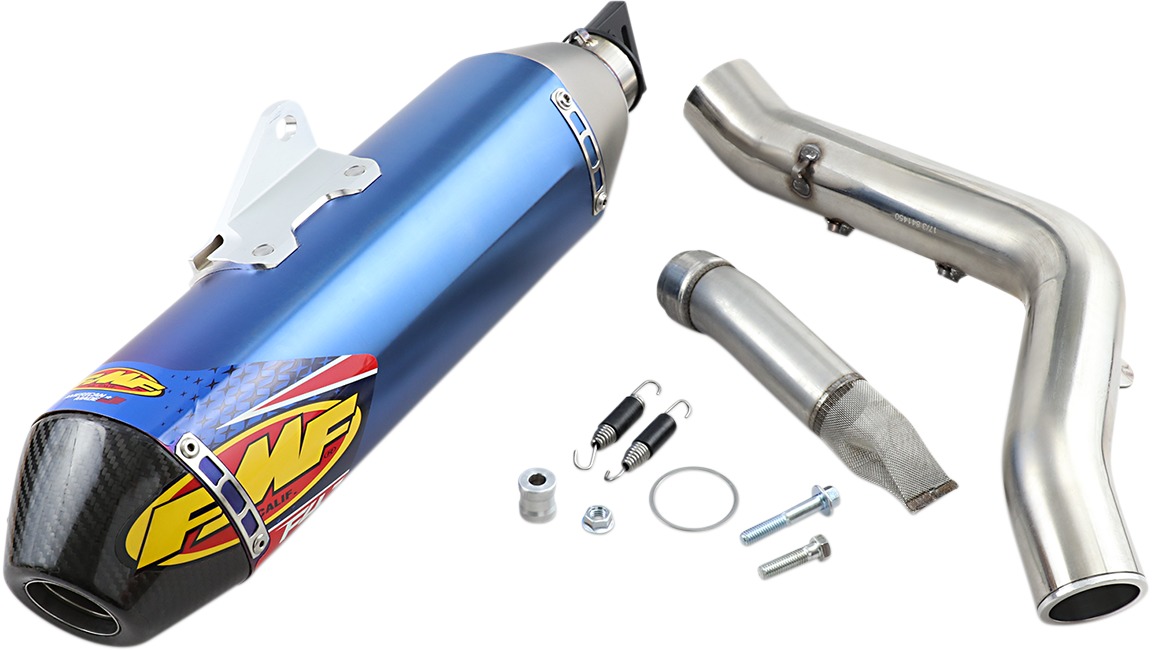 Blue Titanium Factory 4.1 RCT Slip On Exhaust - Yamaha YFZ450X/R - Click Image to Close