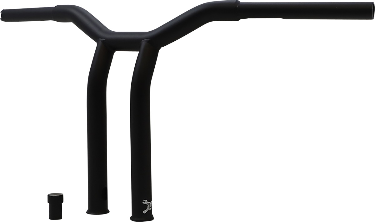 Dominator Raked Bar 12in - Matte Black - Click Image to Close