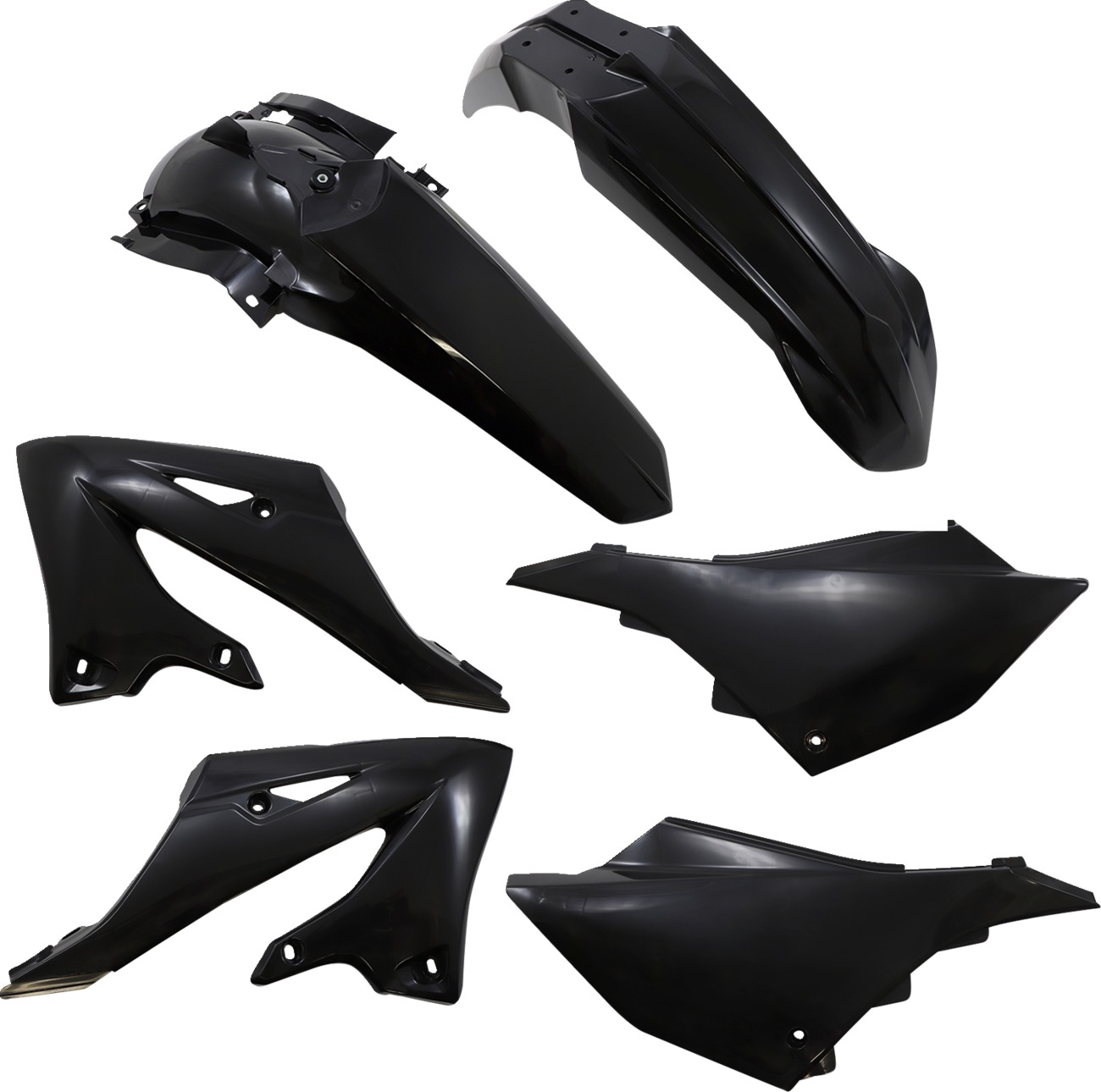 Standard Plastic Kits for Yamaha - Std Plastic Kit Blk - Click Image to Close