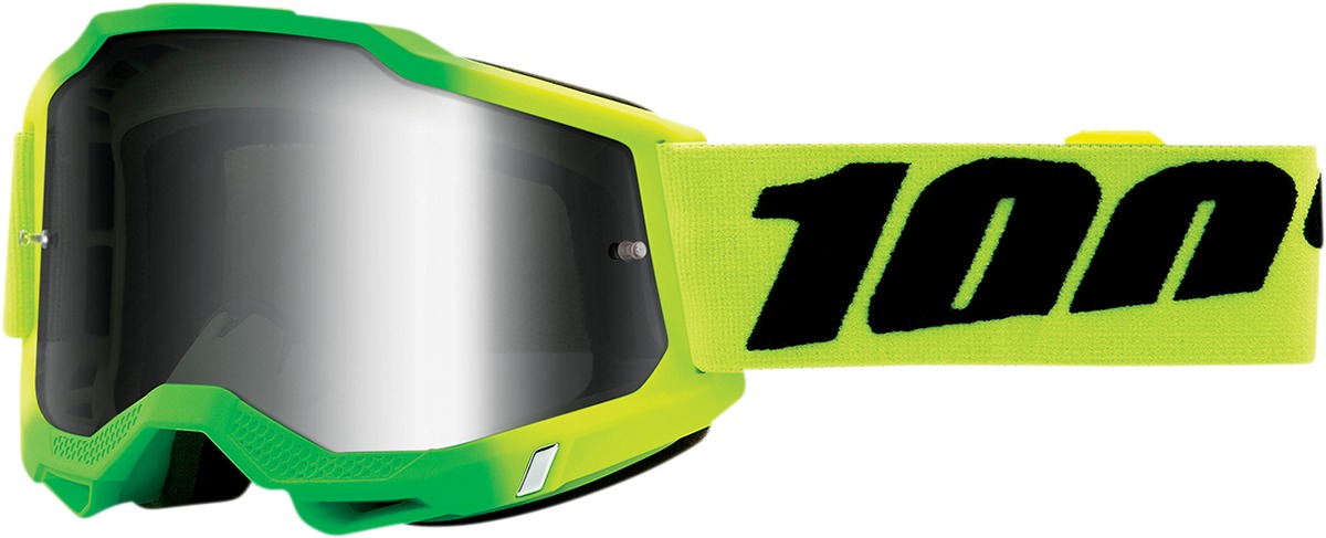 Accuri 2 Green / Yellow / Travis Goggles - Silver Mirrored Lens - Click Image to Close