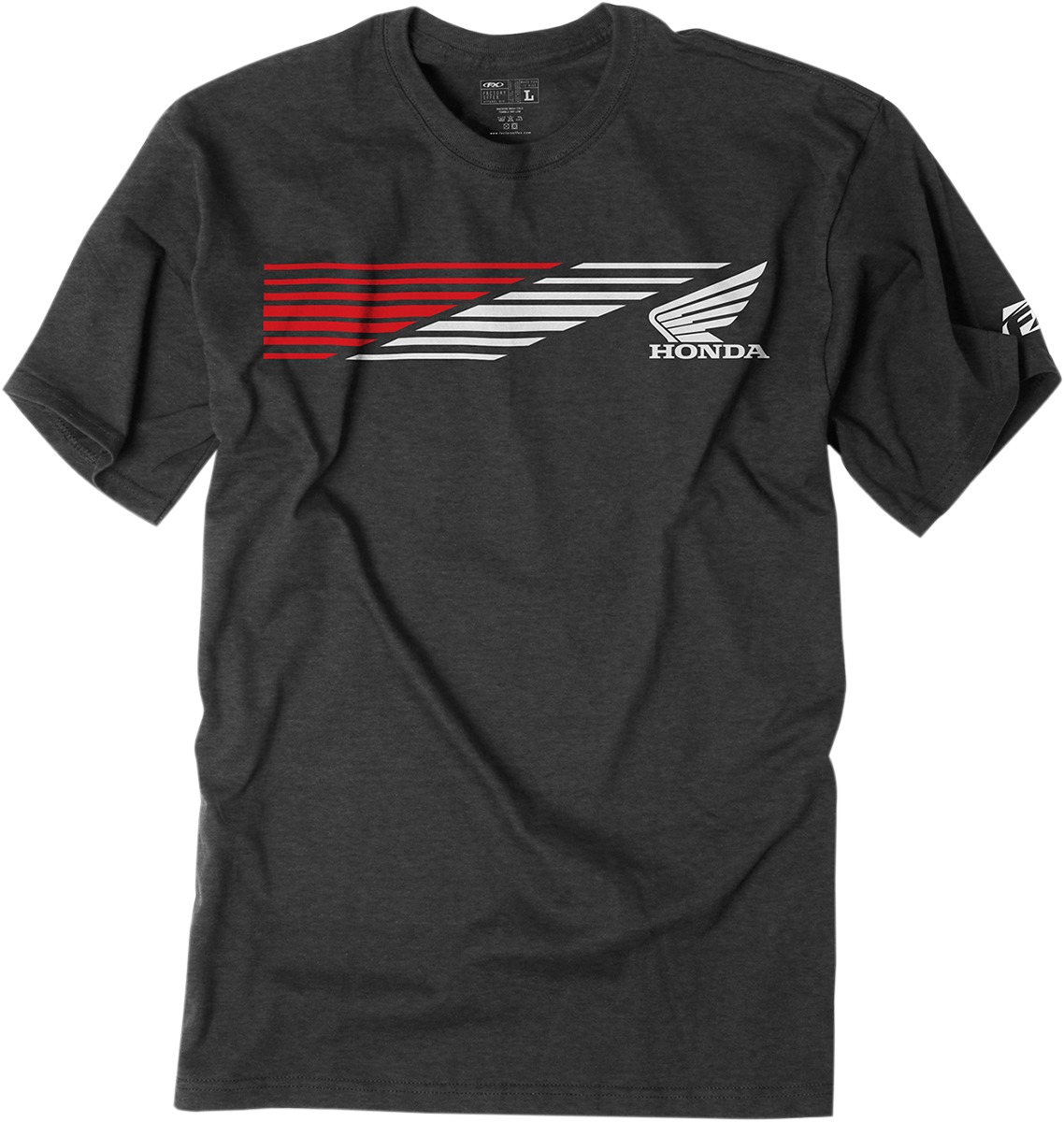 Men's Honda Speed Tee - Honda Speed Tee Hthr Char Lg - Click Image to Close