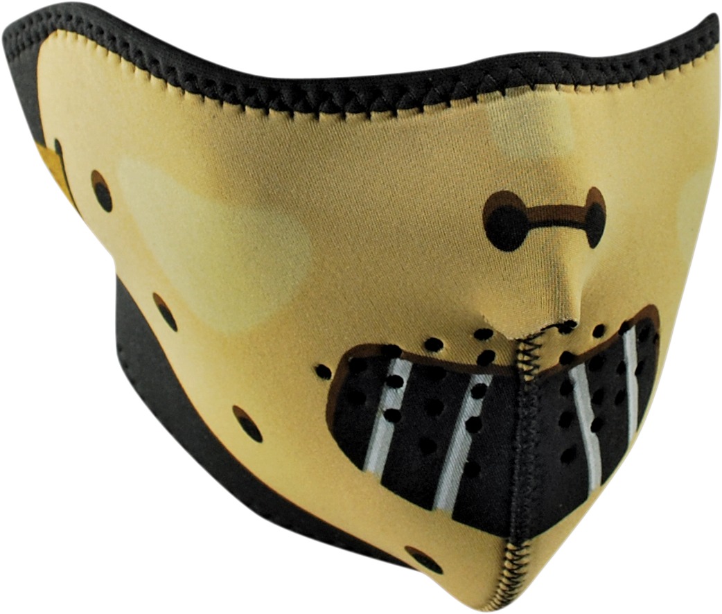 Half-Face Neoprene Mask - Face Mask Neo Half Hannibal - Click Image to Close