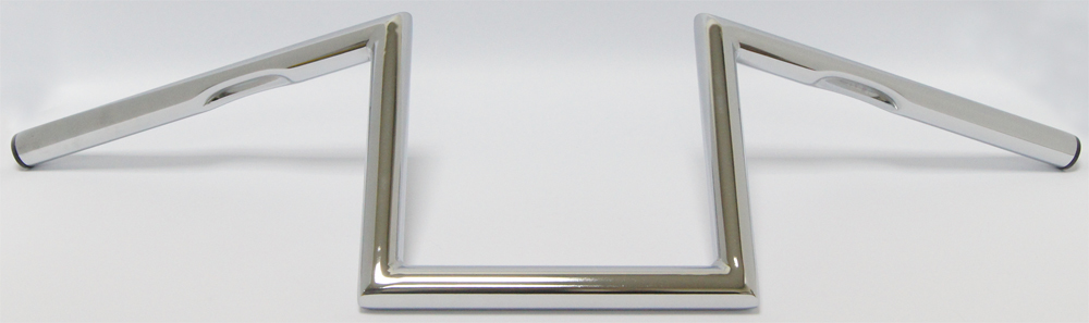 1" Traditional Z-Bar 8" Chrome - For 80-17 Harley-Davidson - Click Image to Close