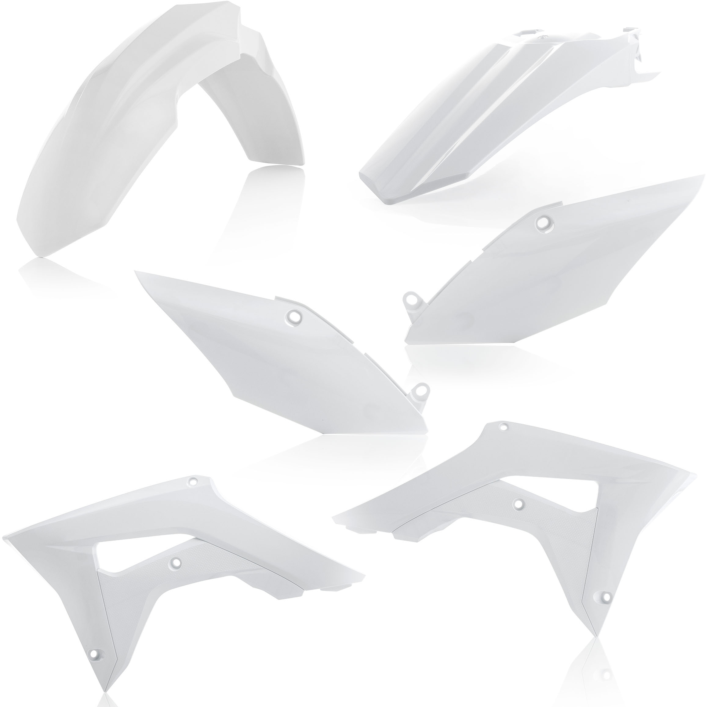 White Plastic Kit - For 17-20 Honda CRF450R & 18-21 CRF250R - Click Image to Close