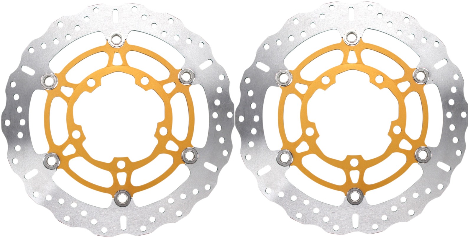 Floating Contour Brake Rotor Front Set - Click Image to Close