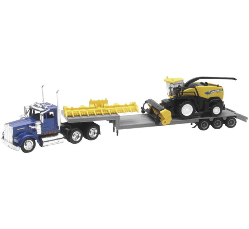 Kenworth Lowboy with New Holland Harvester FR920/ Scale - 1:43 - Click Image to Close