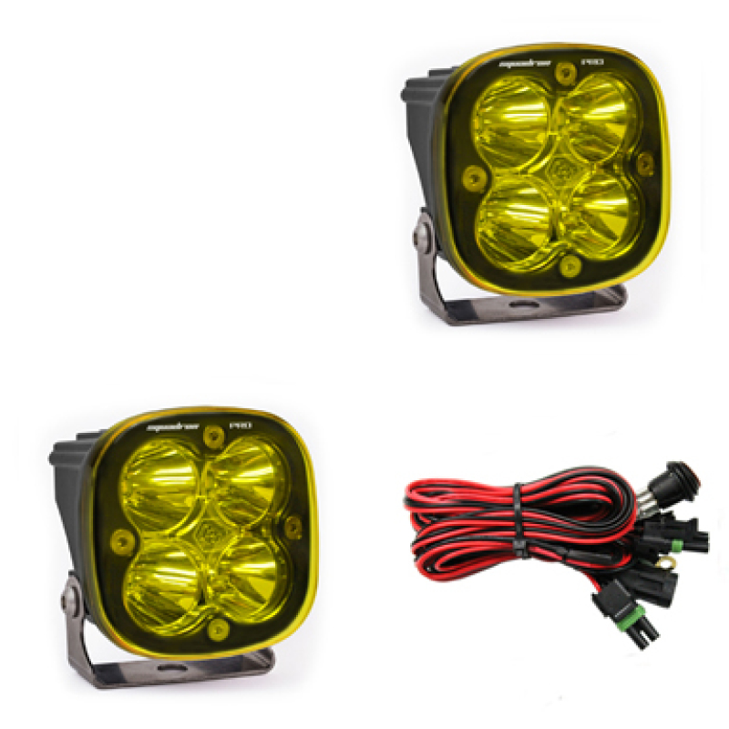 Squadron Pro Series Spot Pattern LED Light Pods - Amber - Click Image to Close