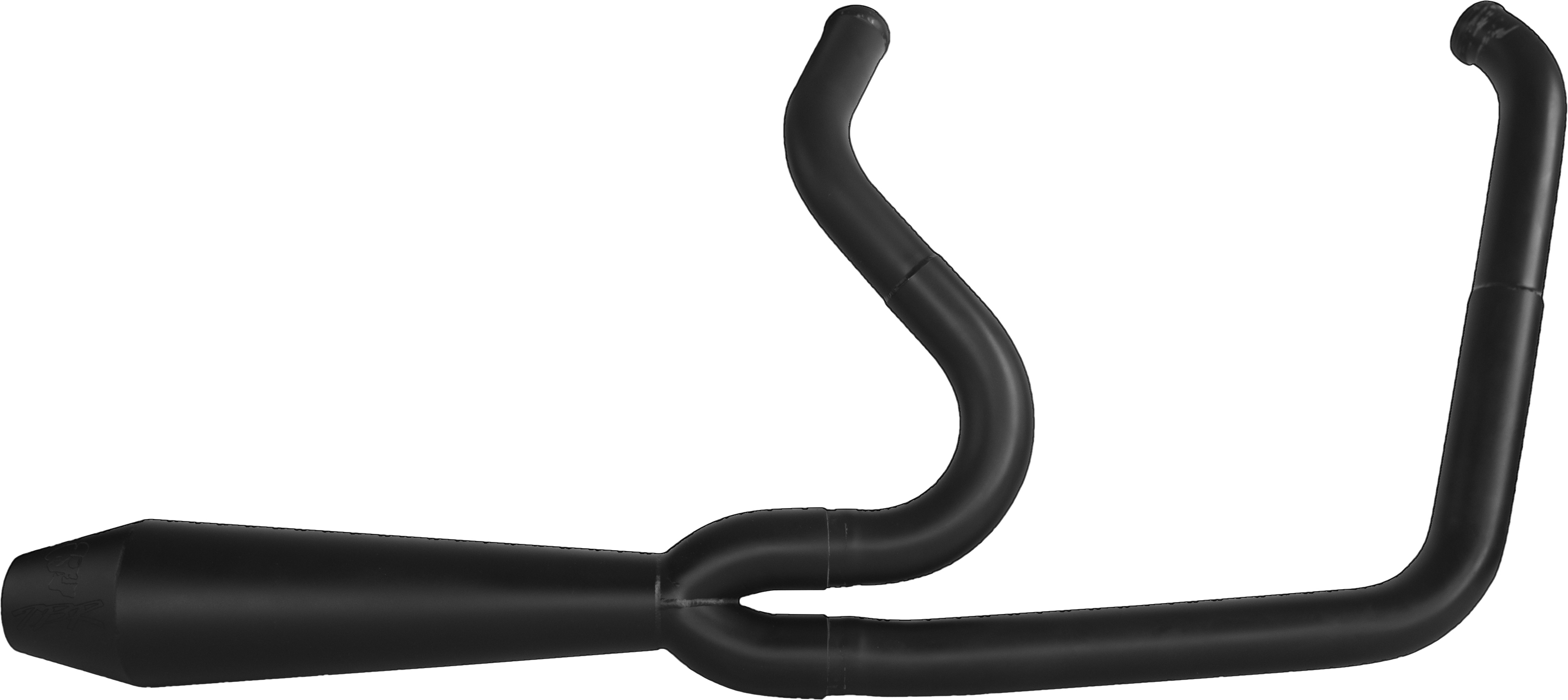 Black Comp-S 2-1 Gen II Megaphone Full Exhaust - For 06-17 HD Dyna FLD FXD - Click Image to Close