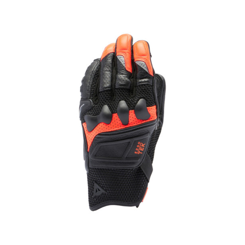 Dainese X-Ride 2 Ergo-Tek Gloves Black/Red Fluorescent M - Motorcycle gloves with Ergo-Tek protection - Click Image to Close