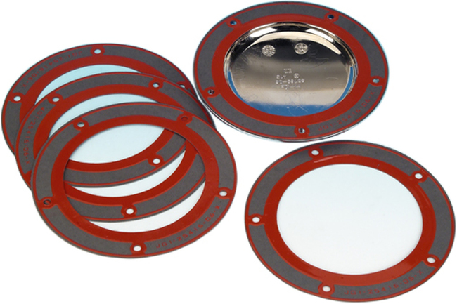 Beaded Derby Cover Gasket - 5 Pack - Replaces Harley 25416-06-X - Click Image to Close