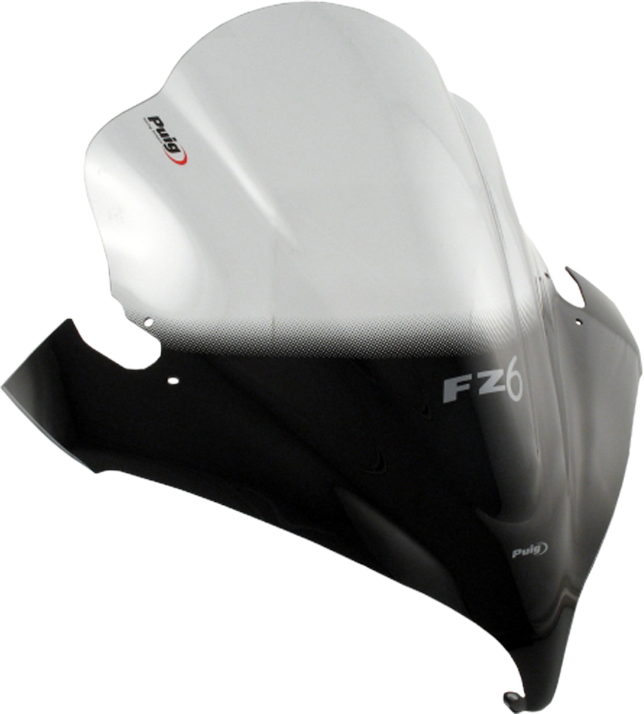 Light Smoke Racing Windscreen - For 04-08 Yamaha FZ6 - Click Image to Close