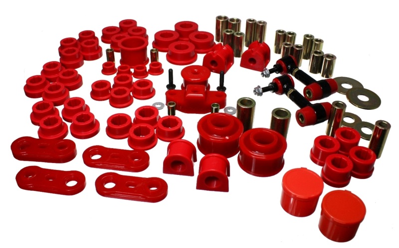 Red Hyper-Flex Master Bushing Set - For 08-12 Subaru Impreza WRX - Click Image to Close