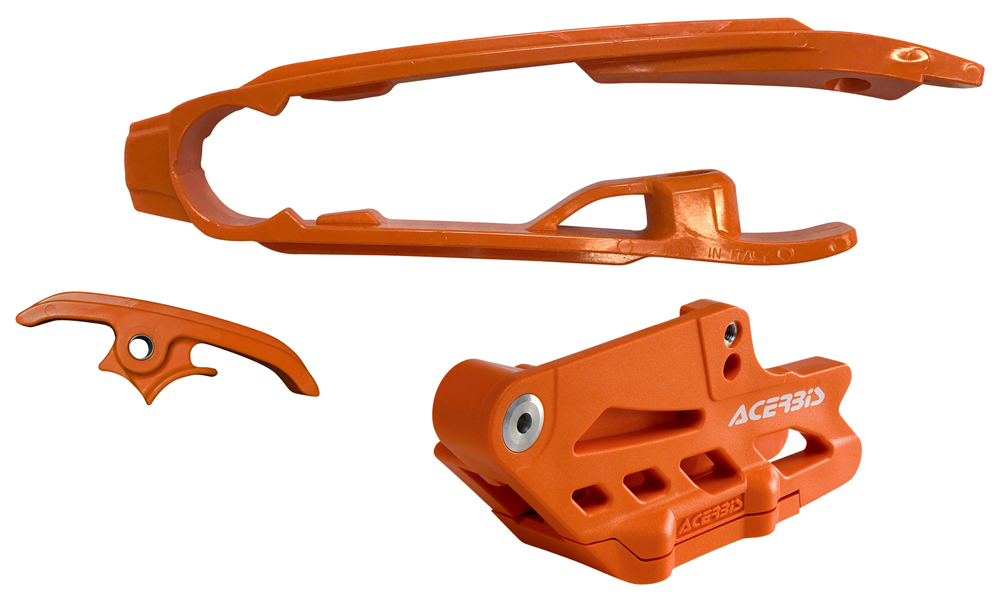 Chain Guide & Swingarm Slider Kit V 2.0 - Orange - For 16-20 KTM SX/F XC/F - Click Image to Close