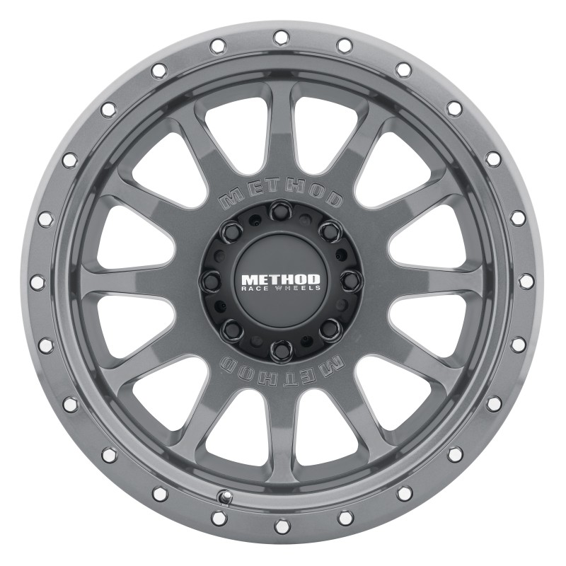 MR605 NV 20x10 -24mm Offset 8x170 124.9mm CB Gloss Titanium Wheel - Click Image to Close