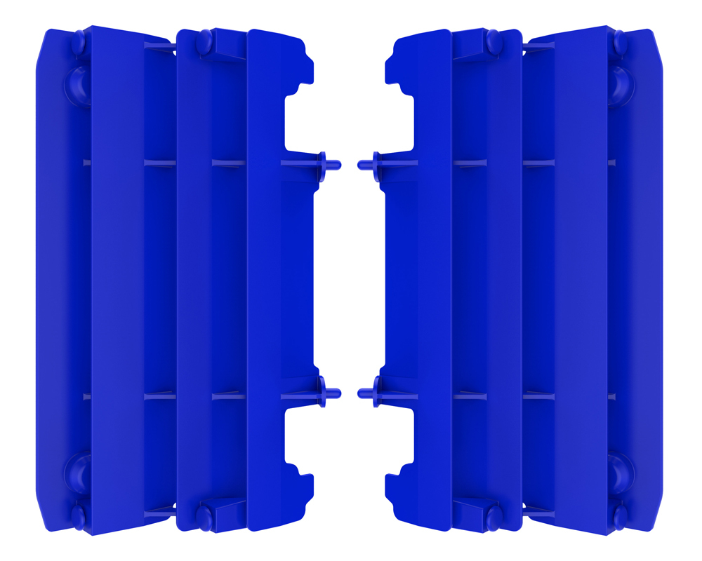 Radiator Louver Cover (Blue) - For Yamaha 06-18 YZ125 YZ250 - Click Image to Close