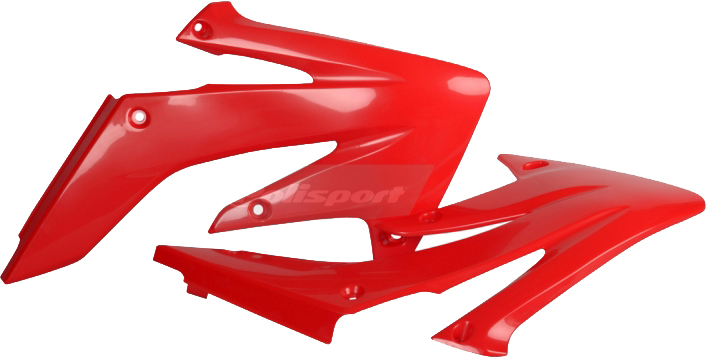 Radiator Shrouds - Original Red - For 04-09 Honda CRF250R - Click Image to Close