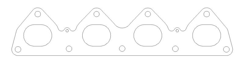 .030 in. MLS Exhaust Manifold Gasket 1.770 in. X 1.380 in. Port - For Honda All H22S 92-01 - Click Image to Close