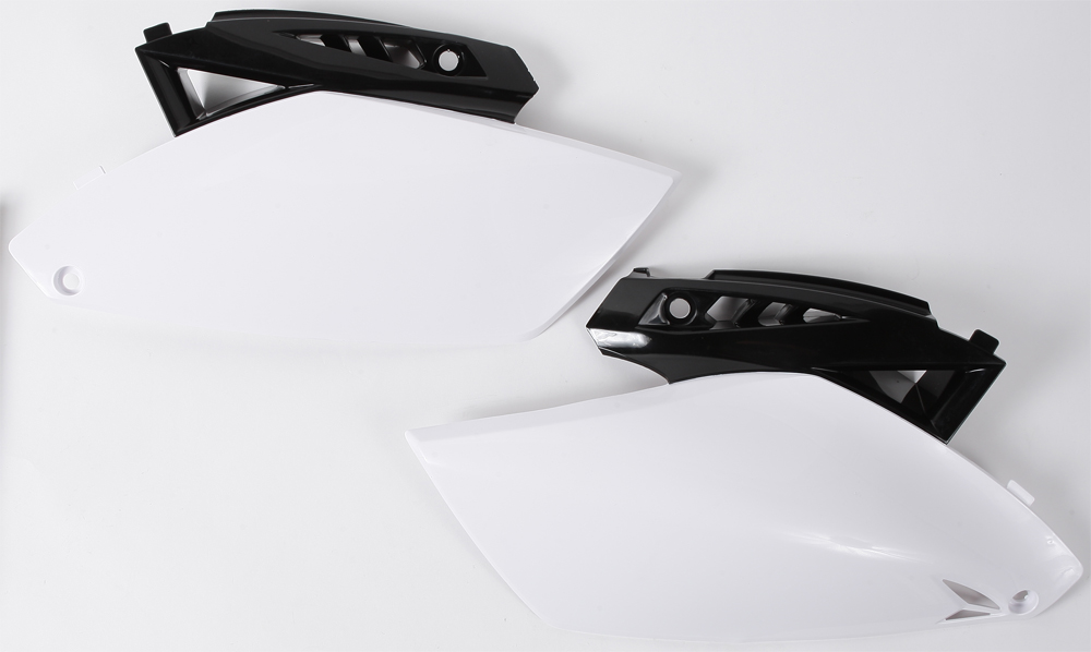 Side Panels - White/Black - For 10-13 Yamaha YZ250F - Click Image to Close