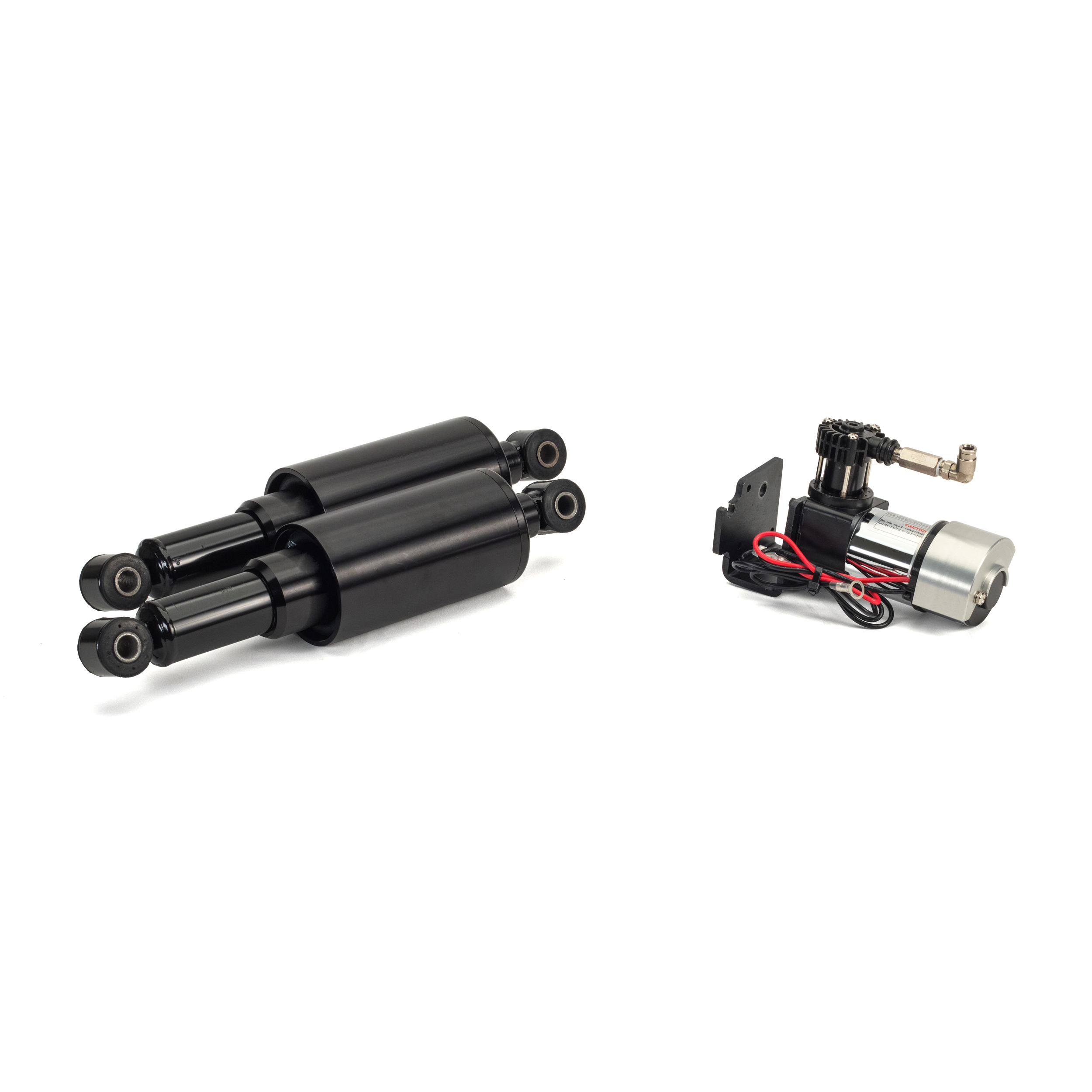 Smooth Ride Air Shocks - Black - For 08-17 Harley Dyna - Click Image to Close