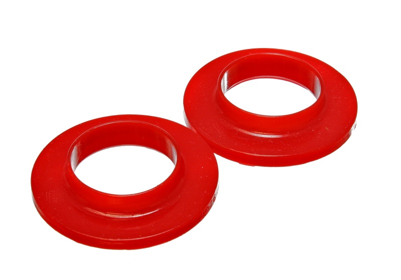 Universal 2 1/8in ID 3 3/4in OD 3/4in H Red Coil Spring Isolators (2 per set) - Click Image to Close