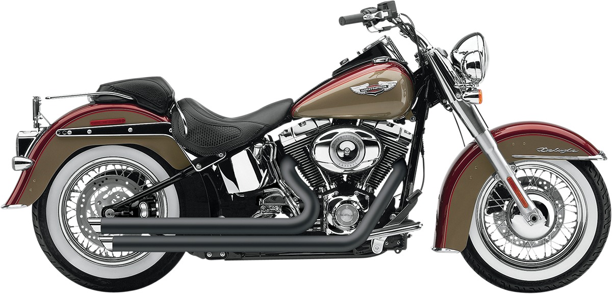 Speedster Slashdown Black Full Exhaust - For 12-17 Harley Softail - Click Image to Close