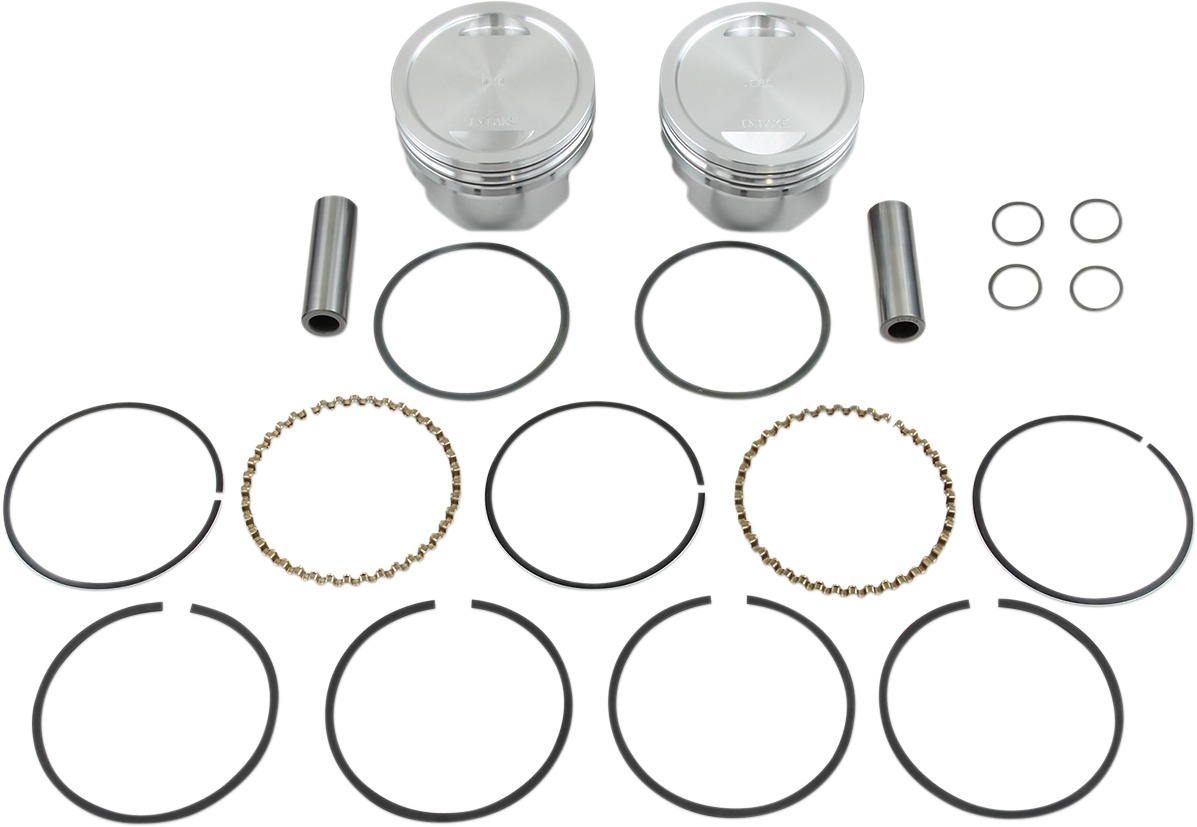 1200cc Conversion Cast Piston Kit 10.0:1 +.020 - For 86-19 Harley XL883 Sportster - Click Image to Close