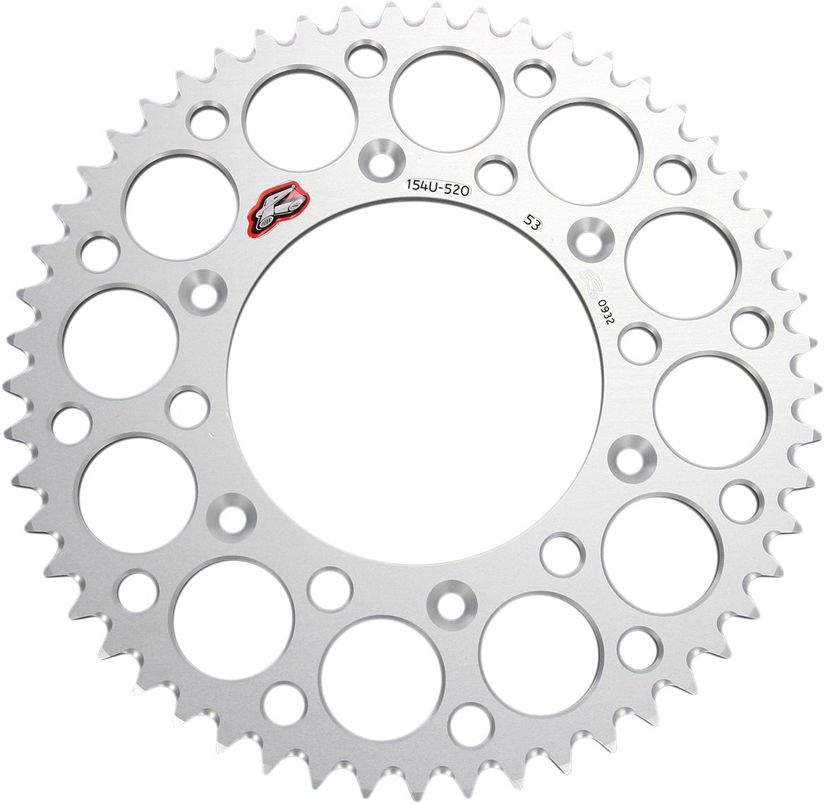 Rear Sprocket Grooved - Silver 520-53 Teeth - For 04-16 Hon CRF250X/ 87/90-91 CR250R/2004 CR125R - Click Image to Close