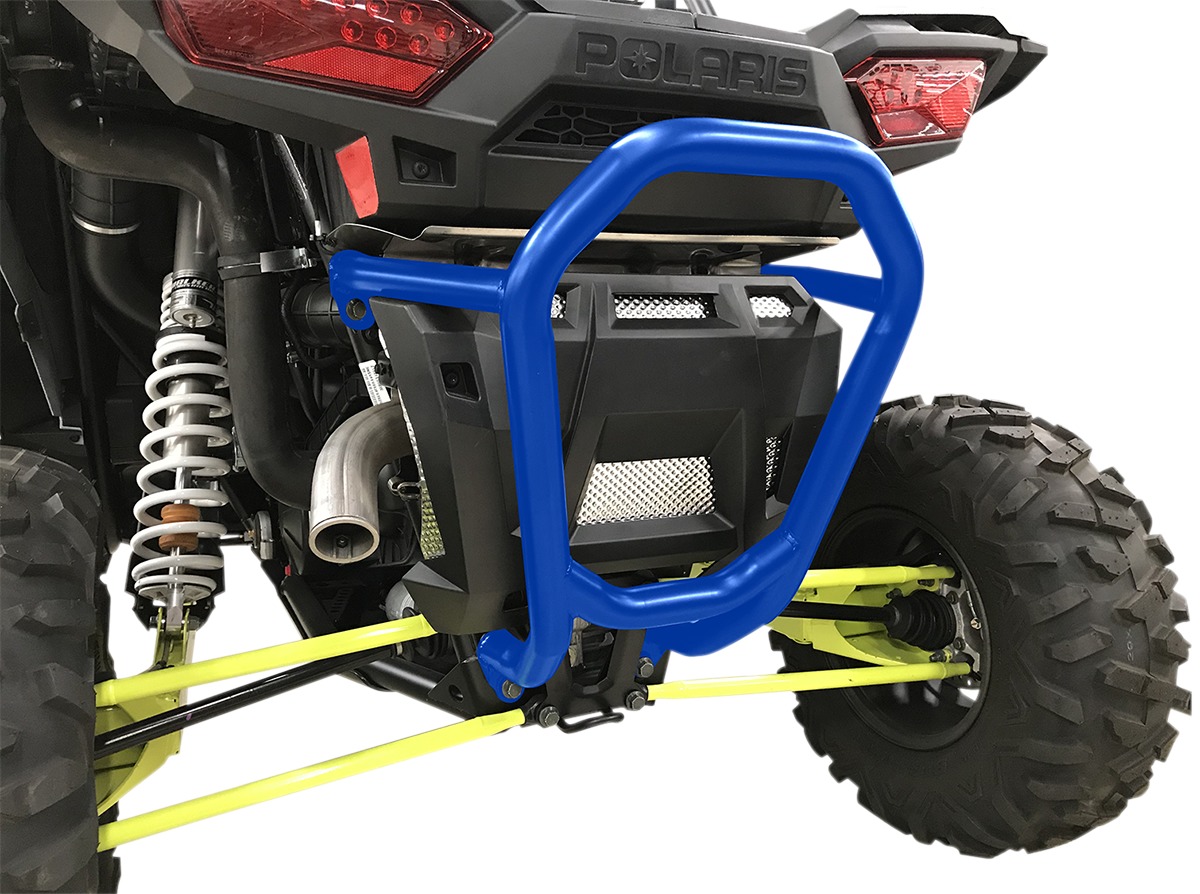 2" Bull Bar Rear Bumper Blue - For 15-18 Polaris RZR /4 900/1000 /XP - Click Image to Close