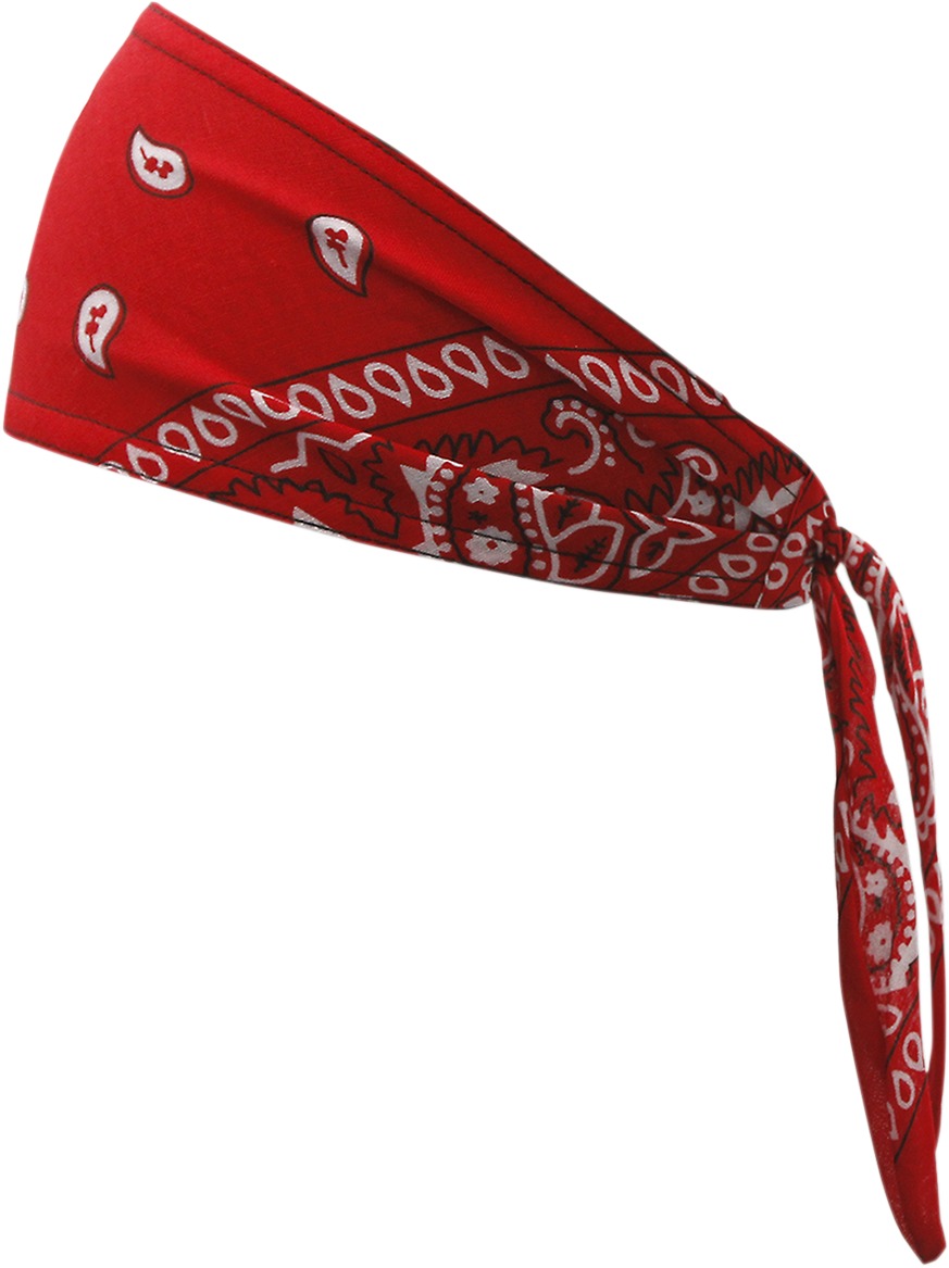 Old School Bandannas - Old School Bandana Red Paisley - Click Image to Close