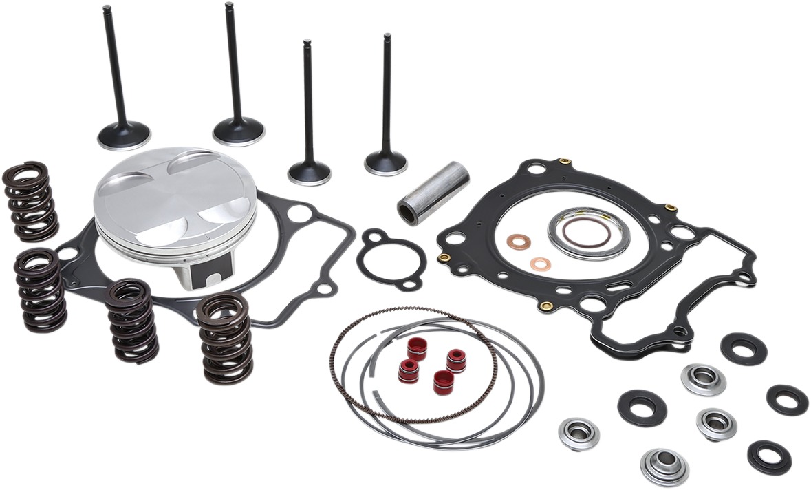 Top End Service Kit - Piston, Stainless Valves, & Gasket Kit - For 04-07 Honda CRF250R & 04-17 CRF250X - Click Image to Close