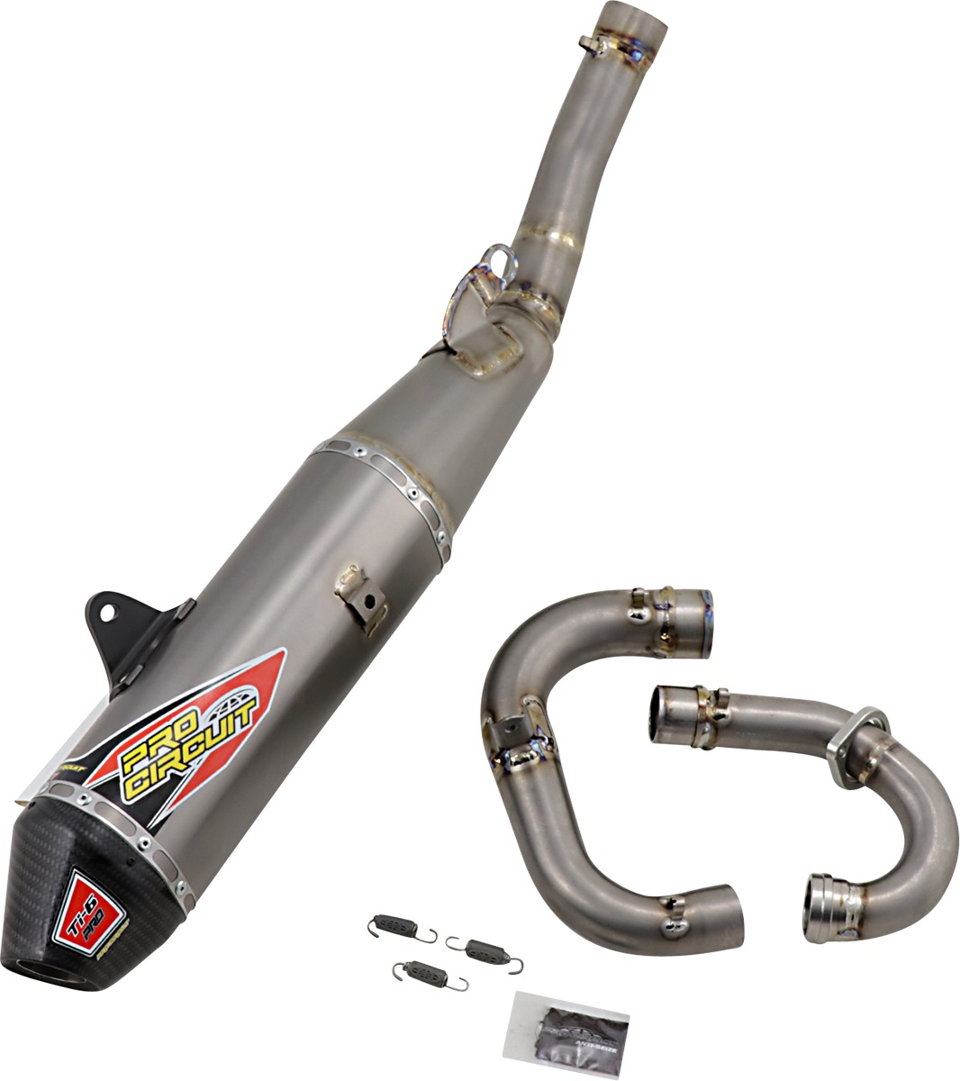 Ti-6 Titanium Full Exhaust w/ Carbon Fiber Cap - For 20-22 Yamaha YZ450F - Click Image to Close