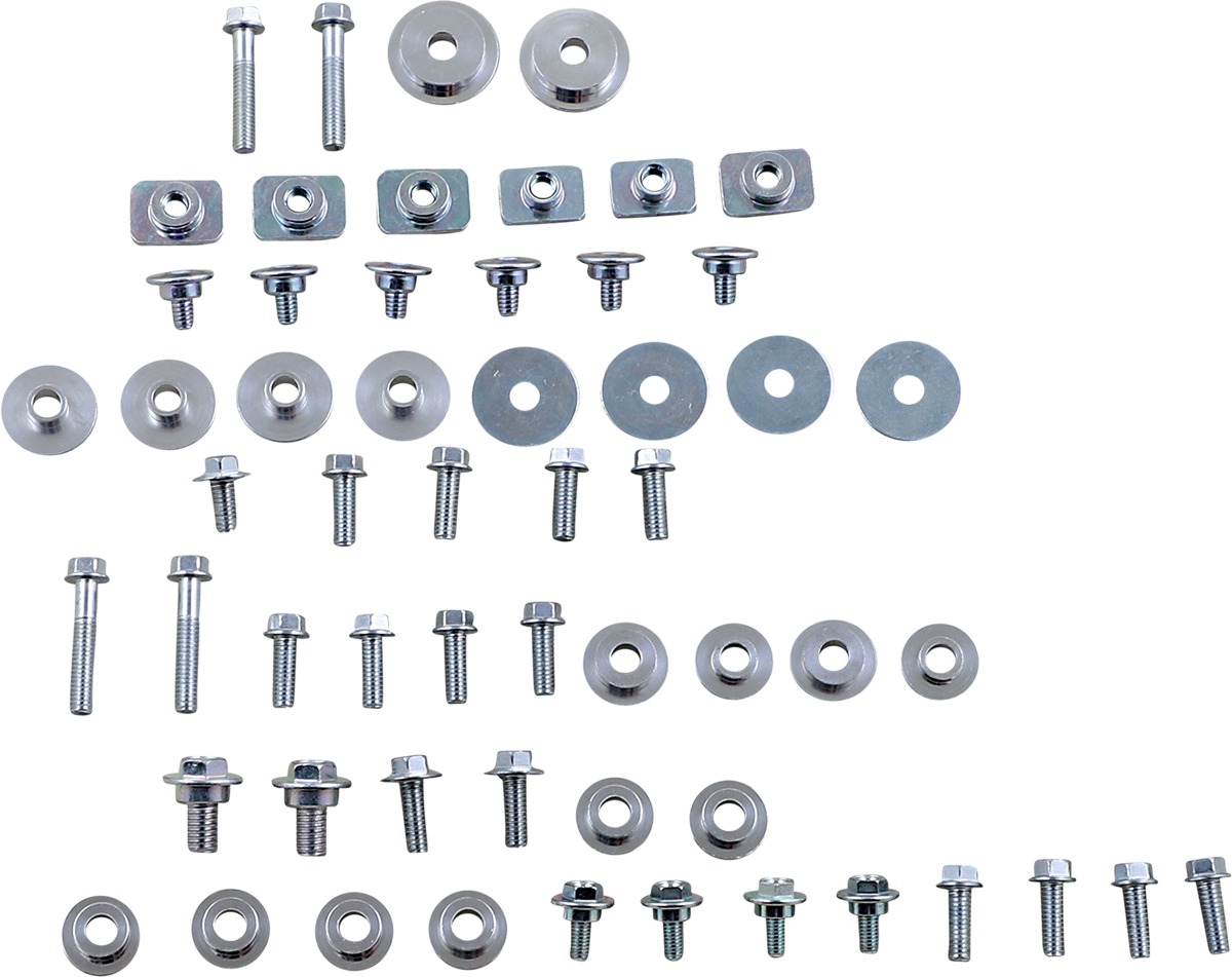 Full Plastic Fastener Kit For 04-09 CRF250R, 05-08 CRF450R - Also Fits 04-17 CRF250X, 05-18 CRF450X - Click Image to Close